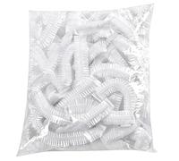 Alimentos - 100 Piezas Transparentes Elásticas Levado Pan - Cuencos | Cubierta Estirable Plato para Bolsillos Platos Recipientes | Almacenaje PE Claro para Frutas Verduras Pan Cocina