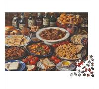 Alimentos británicos Rompecabezas 1000 Piezas De Cartón Grueso Juego De Rompecabezas Anti Estrés Adultos para Rompecabezas De Office Break como Regalo Original 52x38cm/1000pcs