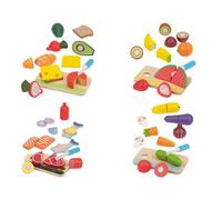 Alimentos de juguete de madera