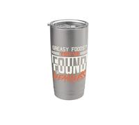 ¿Alimentos grasosos? Has encontrado mi debilidad Vaso térmico de acero inoxidable de doble pared