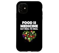 Alimentos Medicina Comer Real Para Sanar Vegetariano Carcasa para iPhone 11