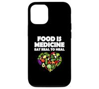 Alimentos Medicina Comer Real Para Sanar Vegetariano Carcasa para iPhone 12/12 Pro