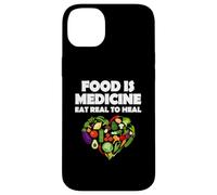Alimentos Medicina Comer Real Para Sanar Vegetariano Carcasa para iPhone 14 Plus