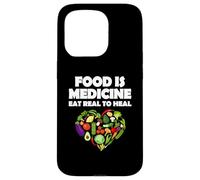 Alimentos Medicina Comer Real Para Sanar Vegetariano Carcasa para iPhone 15 Pro