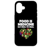 Alimentos Medicina Comer Real Para Sanar Vegetariano Carcasa para iPhone 16