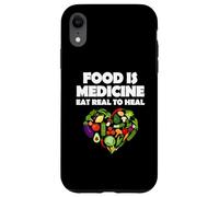 Alimentos Medicina Comer Real Para Sanar Vegetariano Carcasa para iPhone XR