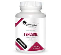 Aliness - Tirosina - N-acetil-tirosina 500mg - Soporta la memoria - Aminoácidos - Suplementos dietéticos - 100 cápsulas