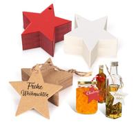 Alintor 120 Piezas de Etiquetas Regalo Navidad, Regalos de Menos de 5 Euros, Perfectas para Envolver Cintas de Regalo, Botellas de Licor Y Tapas de Mermelada (Rojo/Marrón/Blanco)