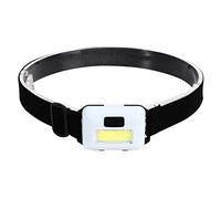 ALINUOYQ Linterna frontal LED COB de 10 W, funciona con pilas, 3 modos, impermeable, linterna