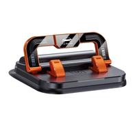 ALINUOYQ Soporte para Teléfono de Coche, Montura Giratoria de 360° con Fuerte Succión, Ángulo Ajustable en Horizontal y Vertical, Estación de Tablero 2 en 1 y Soporte Oculto para Placa de Matrícula