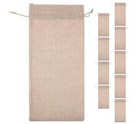 Alipis 1 Juego Bolsa De Vino De Arpillera Bolsas De Yute para Vino Bolsas para Inauguración De La Casa para Vino Bolsa para Transportar Vino De Arpillera con 10 Piezas