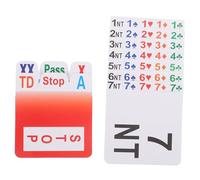 Alipis 1 Juego Cartas de PVC para Puentes Cartas de Reutilizables y Portátiles para Juego de Mesa Accesorios para de Bridge Material Resistente y de Leer