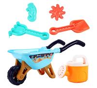 Alipis 1 Juego De 6 Juguetes De Playa De Verano Juguetes De Plástico para Niños Divertidos Juguetes De Playa Carretilla para Niños (Color De Los Accesorios Al Azar)