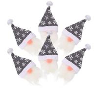 Alipis 1 Juego Fundas Decorativas para Botellas de Vino con Diseño de Muñeco Navideño Cubiertas Reutilizables para Decoración de Botellas Fiestas de Navidad Complemento para Vino