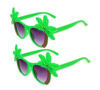 Alipis 1 Juego Gafas De Fiesta Accesorios Para Fiestas Gafas Tropicales Con Único Árboles Para Cumpleaños 2 Piezas