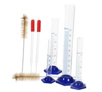 Alipis 1 Juego Juego de cilindros graduados medida cilindro graduado 100ml cilindro de medición graduado cepillos cilíndricos para limpieza cepillo cilíndrico el plastico