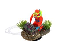 Alipis 1 Juego Pecera Caza del Hombre Rana Relleno De Tanque De Peces Condujo Decoraciones De Acuario Estatua del Buscador De Adorno Mini Buzo Decoración El Plastico