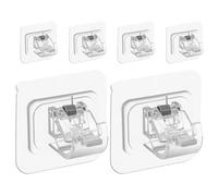 Alipis 1 Juego Soportes para Barras De Cortina con Clip para Toallas Soportes para Barras De Cortina Soportes para Perchas Soportes para Barras De Cortina Clips Multiusos para 6 Piezas