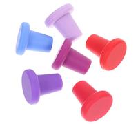 Alipis 1 Juego Tapones De Silicona Para Botellas De Vino De Accesorios Para Mantener Fresco El Vino Y Bebidas Tapón Hermético Y Reutilizable 6 Piezas
