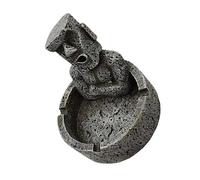 Alipis 1 por Cenicero Estatua De Piedra Cenicero De Bolsillo Cenicero Fresco Ceniceros Geniales para Cenicero Al Aire Cenicero De Piedra Moai Cenicero Casero Resina Dark Grey