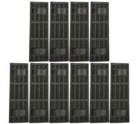 Alipis 10 Almohadillas Acolchadas para Correas de Hombro de Mochila y Bolso Antideslizantes de PVC Negro Tamaño Rectangular Cómodas para Senderismo y Uso Diario