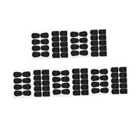 Alipis 10 hojas Almohadillas para Boquilla Saxofón y Clarinete Cojines de Silicona Transparente Parches Ovalados y Cuadrados de Saxos y Tenor Protección Duradera y Mejora de Agarre