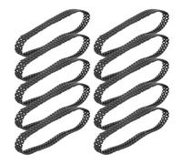 Alipis 10 Orugas de Goma Negra para Tanques RC Bordes sin Rebabas, Pistas Antideslizantes para Modelos de Robots y Proyectos de Ensamblaje DIY
