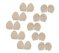 Alipis 10 Pares de Almohadillas de Espuma Beige para Ajustar Talla de Zapatos, Plantillas Delanteras Cómodas Que No Dañan Zapatos, Ideales para Zapatillas Deportivas
