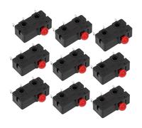 Alipis 10 piezas Microinterruptor de Fin de Carrera con Botón Tipo Seta Pin Plunger Interruptor para Electrodomésticos Fácil Instalación y Alta Durabilidad