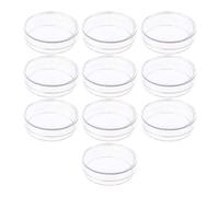 Alipis 10 Piezas Placa de Petri de Plástico Transparente para Laboratorio con Tapa, Multipropósito y Fácil de Observar, Adecuado para Educación E Investigación Científica