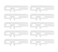 Alipis 10 Piezas Regla de Medición de Distancia Pupilar Manual de Plástico de Herramienta Óptica para Pruebas Oculares Precisión Alta Fácil Uso para Edades