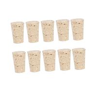 Alipis 10 piezas Tapones de Corcho Natural para Vino Paquete de Unidades Sellador de Botellas con Interior de Goma Mantiene y Compatible con Botellas Estándar para Bodas Hogar y Bar