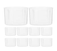 Alipis 10 Piezas Tazas Medidoras Transparentes de PP Vasos Graduados para Cocina y Medición Precisa de Diseño Portátil y de Limpiar