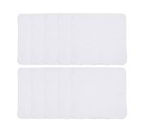 Alipis 10 Toallas Cara Desmaquillantes de Algodón de Doble Capa 28X28 CM Pañuelos Pequeños para Ñiño, Limpieza Suave