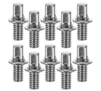 Alipis 10 tornillos de repuesto para pedal de bombo | Herrajes de aleación de zinc para pedal de bombo | Tornillos de fijación M6 x 20 mm para un rendimiento seguro | Piezas de reparación para