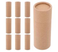 Alipis 10 Tubos de Cartón de Papel Kraft Marrón para Embalaje de Aromaterapia y Dulces, Capacidad 20 Ml, Diseño Sofisticado, Ligero y Resistente para Viajes y Diversas Ocasiones