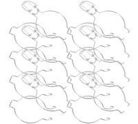 Alipis 10 Uds. Perchas De Alambre para Tarro De Albañil Manijas Hebilla para Tarro De Vidrio De Boca Ancha Abrazaderas De Alambre para De Conservas Sello De Recipiente Clips De