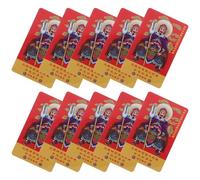 Alipis 10 Unidades Amuletos Protección Taisui Año Serpiente Tarjetas Portátiles Decoración Tradicional Feng Shui Taoísta Regalo Viajero Paz