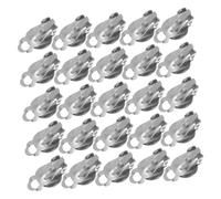 Alipis 100 Piezas Bases para Pendientes Redondas para Mujer Perforación Accesorios Seguros para Hacer Pendientes DIY Bandejas Planas para Decoraciones Personalizadas