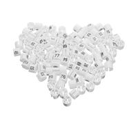 Alipis 100 piezas Marcadores de Tallas para Perchas de Clips de Plástico para Codificación de Ropa Transmisiones Compatible con Prendas Infantiles Femeninas y Masculinas