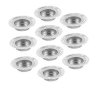 Alipis 10pcs Jar Candelador Insertar Tapa De Metal Inserto para Frascos De La Boca Regular Insertos De Titular De Frasco Masón Candelador De Boca Regular