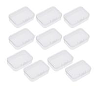 Alipis 10piezas Caja de Almacenamiento de Púas Rectangular Transparente Color Transparente Contenedores de Plástico para Uso Estudios de Música o Organizadores de Herramientas