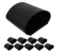 Alipis 10piezas Cesta Colgante de Plástico Pequeña para Carrito de Belleza, Cubo Portavasos Negro, Contenedor de Almacenamiento Portátil para Salón y SPA