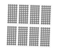 Alipis 1100piezas Puntos de Marcado Reflectantes de Alta Visibilidad Adhesivos Reflectantes Reutilizables para Escaneo Posicionamiento y Calibración Precisos Entornos de Medición y Calibr