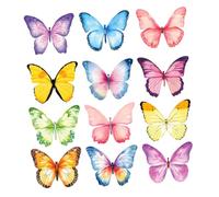 Alipis 12 Blocs de Notas Adhesivas Diseño de Mariposas Acuarela Blocs de Notas Portátiles y Multifuncionales para Oficina y Hogar Pegatinas Autoadhesivas Resistentes y Reutilizables