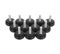 Alipis 12 Patas Ajustables para Muebles Tornillo M6*19 * 28 Almohadillas Antideslizantes de Goma Niveladores Regulables para Mesas Sillas Sofás y Armarios Protectores de Suelo