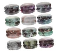 Alipis 12 Piezas Envases Redondos Vintage para Velas DIY Tarros para Fabricación de Velas Artesanales Compactos y Duraderos para Proyectos Creativos y Almacenamiento Pequeño