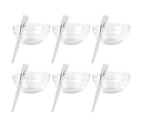 Alipis 12 piezas Mascarillas Faciales Cuenco Mezclador Transparente y Brocha para Mascarilla de Barro Herramienta Portátil para DIY Compacto y Seguro para Piel