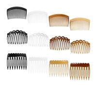 Alipis 12 piezas Peinetas Francesas Vintage para Velo de Boda Peines Ondulados de Plástico Ligeros y Cómodos para Mujeres y Niñas Accesorios de Peinado Versátiles y Delicados
