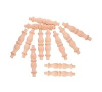 Alipis 12piezas Balaustres De Madera Sin Terminar para Escaleras para Reparación De Muebles y Decoración De Barandillas Madera Natural